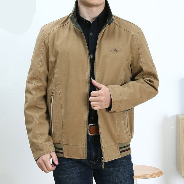Men Plus Size Coat Stand Collar - Jo-Bolt-Store