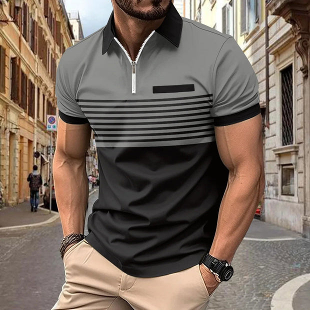 Men Short Sleeve Casual Golf Polo Shirt - Jo-Bolt-Store