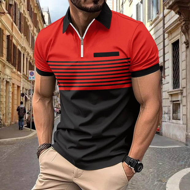 Men Short Sleeve Casual Golf Polo Shirt - Jo-Bolt-Store