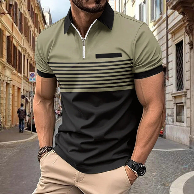 Men Short Sleeve Casual Golf Polo Shirt - Jo-Bolt-Store