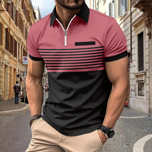 Men Short Sleeve Casual Golf Polo Shirt - Jo-Bolt-Store