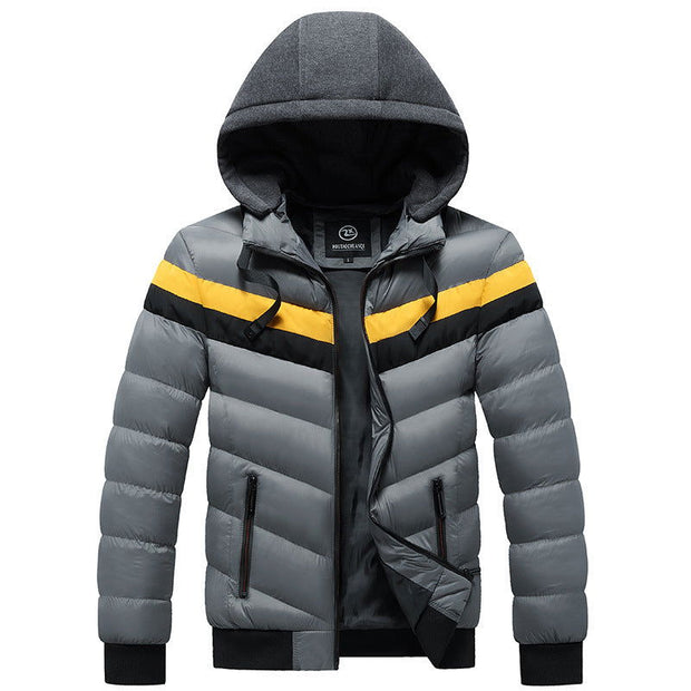 Men Winter Casual Plus Size Hooded Jacket - Jo-Bolt-Store