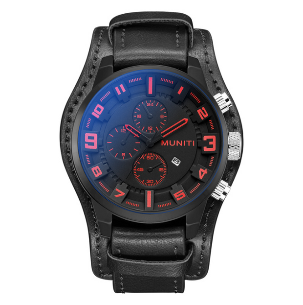 Men's Business Watch Quartz Watch Men's Belt Watch Waterproof Sports Watch - Jo-Bolt-Store