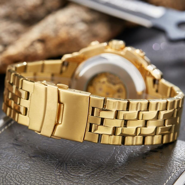 Men's Luxury Automatic Mechanical Watch All-steel Hollow Watch - Jo-Bolt-Store