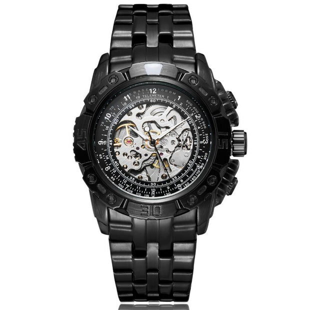 Men's Luxury Automatic Mechanical Watch All-steel Hollow Watch - Jo-Bolt-Store