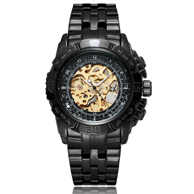 Men's Luxury Automatic Mechanical Watch All-steel Hollow Watch - Jo-Bolt-Store