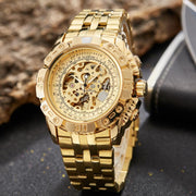 Men's Luxury Automatic Mechanical Watch All-steel Hollow Watch - Jo-Bolt-Store