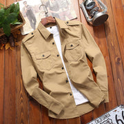 Men's Pure Cotton Casual Plus Size Shirt - Jo-Bolt-Store