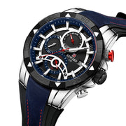 Men's Watch Calendar Watch Tape Quartz Watch Six-pin Watch Business Men's Watch - Jo-Bolt-Store