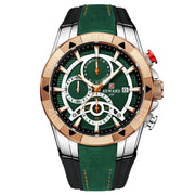 Men's Watch Calendar Watch Tape Quartz Watch Six-pin Watch Business Men's Watch - Jo-Bolt-Store