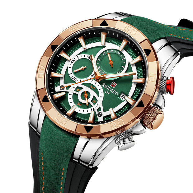 Men's Watch Calendar Watch Tape Quartz Watch Six-pin Watch Business Men's Watch - Jo-Bolt-Store