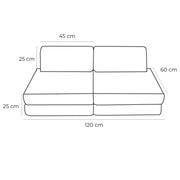 Small Modular Sofa for Kids - Aesthetic Ecru