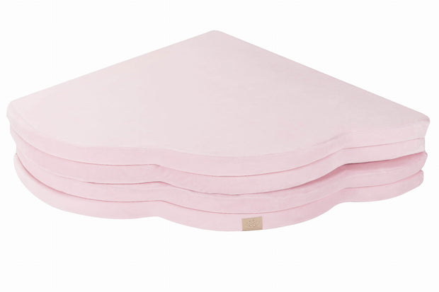 Play Mat for Kids - Cloud Shaped Pink Velvet