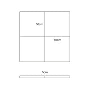Play Mat for Kids - Square Blue-Grey Velvet