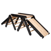 Climbing Triangle With Slide and Climbing Frame - Black