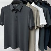 Mesh Ice Silk Short Sleeve T-shirt Mens Clothing - Jo-Bolt-Store