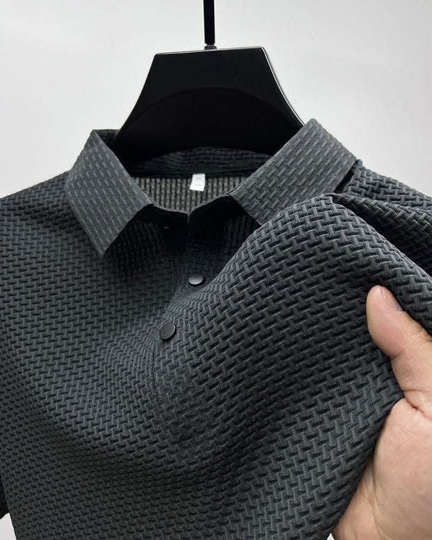 Mesh Ice Silk Short Sleeve T-shirt Mens Clothing - Jo-Bolt-Store