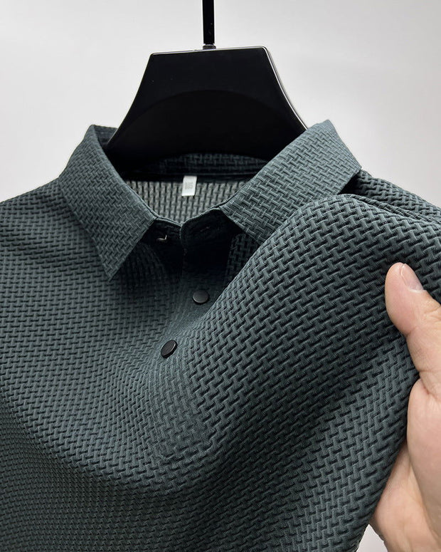 Mesh Ice Silk Short Sleeve T-shirt Mens Clothing - Jo-Bolt-Store