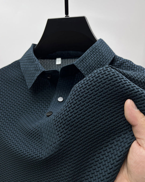 Mesh Ice Silk Short Sleeve T-shirt Mens Clothing - Jo-Bolt-Store
