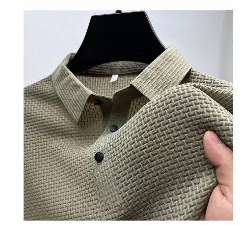 Mesh Ice Silk Short Sleeve T-shirt Mens Clothing - Jo-Bolt-Store