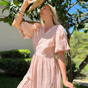 Muslin 100% Cotton  Elegant Party Beach Sundress - Jo-Bolt-Store