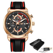 New Creative Design Blue Watches Men Luxury Quartz Wristwatch Stainless Steel Chronograph Sport Men Watch Relogio Masculino - Jo-Bolt-Store
