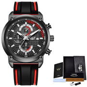 New Creative Design Blue Watches Men Luxury Quartz Wristwatch Stainless Steel Chronograph Sport Men Watch Relogio Masculino - Jo-Bolt-Store
