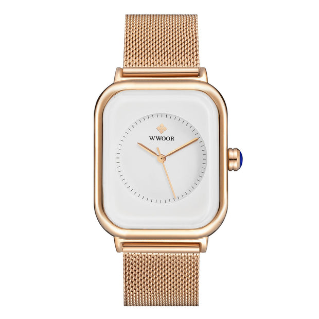 New Fashion Classic Ladies Elegant Light Luxury Square Quartz Women's Watch - Jo-Bolt-Store