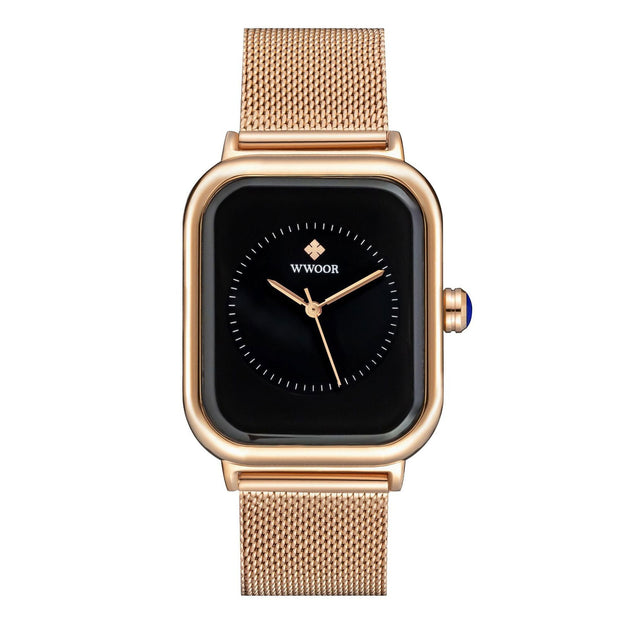 New Fashion Classic Ladies Elegant Light Luxury Square Quartz Women's Watch - Jo-Bolt-Store