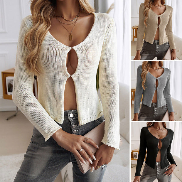 New Hollow Cardigan Long Sleeve Sweaters Women's Clothing - Jo-Bolt-Store