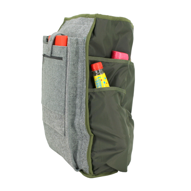 Cafe Backpack with G-hook - Khaki & Beige