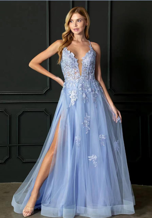 The Lace Up Maxi Gown