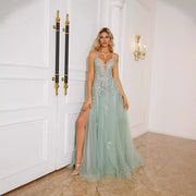 The Lace Up Maxi Gown