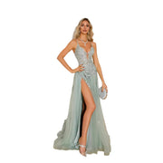 The Lace Up Maxi Gown