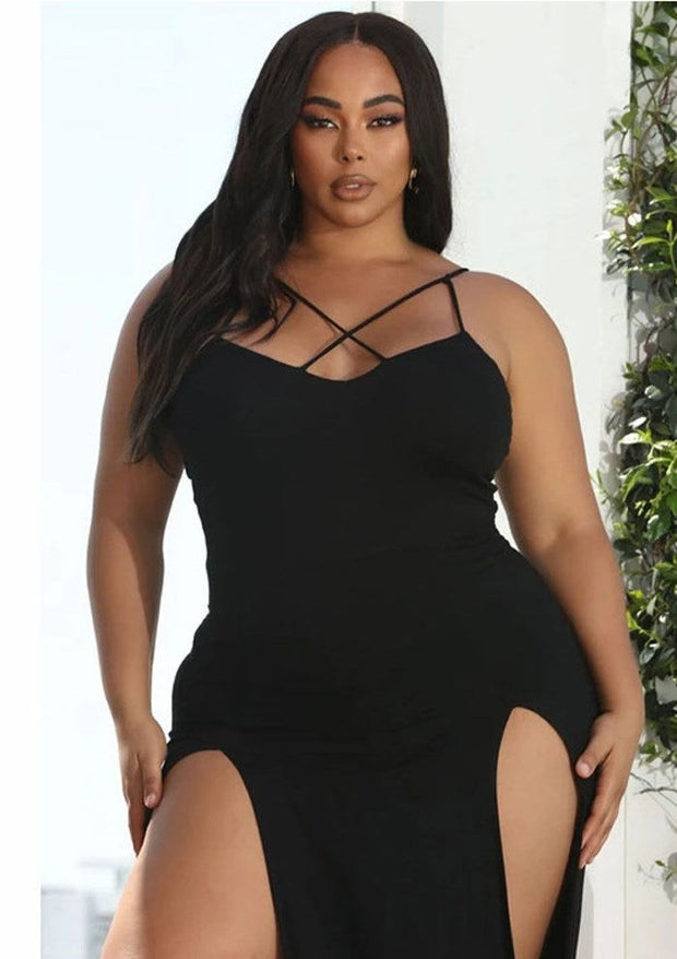Plus Size Women Dresses Summer Sling Big Dress - Jo-Bolt-Store