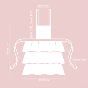 Ladies Apron with Ruffles - Christmas forest