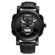 SKONE Pirate Skeleton Skull Quartz Men Watches Luxury Waterproof Leather Men Sports Watch - Jo-Bolt-Store