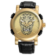 SKONE Pirate Skeleton Skull Quartz Men Watches Luxury Waterproof Leather Men Sports Watch - Jo-Bolt-Store