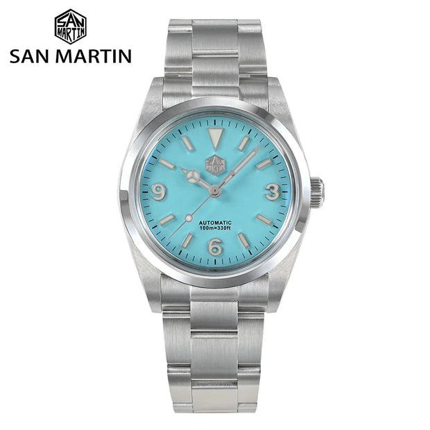 San Martin Men Watch Stainless Steel Fashion Luxury C - Jo-Bolt-Store