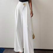 Solid Color High Waist Drooping Wide Leg Pants - Jo-Bolt-Store