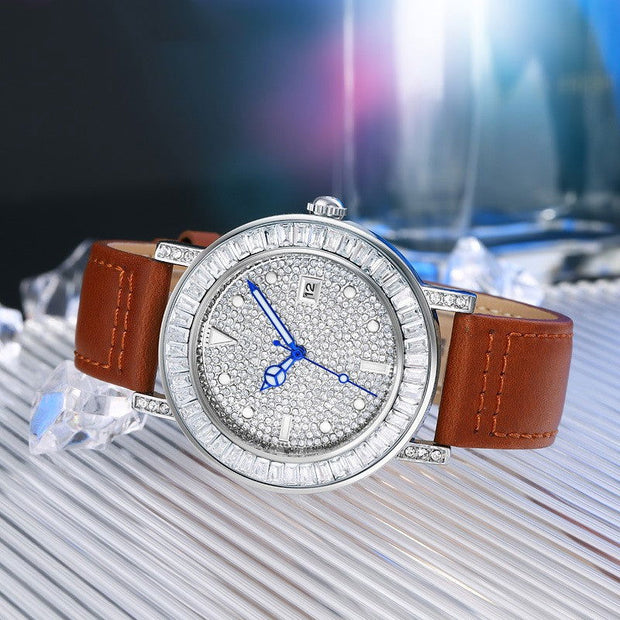 Special Interest Light Luxury Women's Watch Round Diamond Quartz - Jo-Bolt-Store