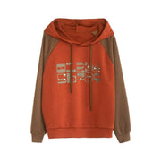 Splicing Pullover Hooded Sweater For Women - Jo-Bolt-Store