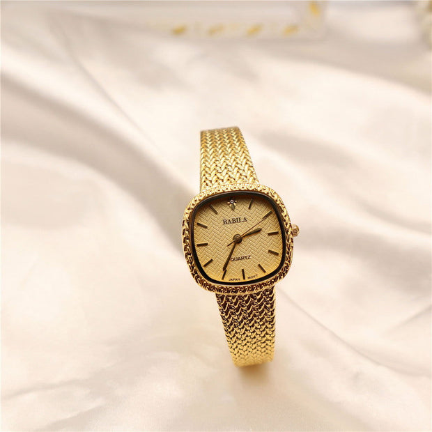 Ultra-thin Retro Sand Gold Square Watch Luxury Temperament - Jo-Bolt-Store