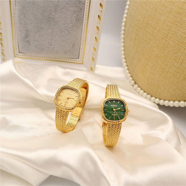 Ultra-thin Retro Sand Gold Square Watch Luxury Temperament - Jo-Bolt-Store