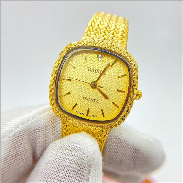 Ultra-thin Retro Sand Gold Square Watch Luxury Temperament - Jo-Bolt-Store