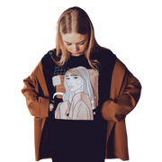 Unisex Organic Cotton T-shirt with Illustration - Whisperer