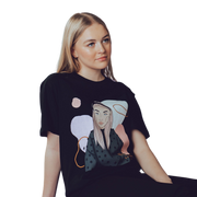 Unisex Organic Cotton T-shirt with Illustration - In Time
