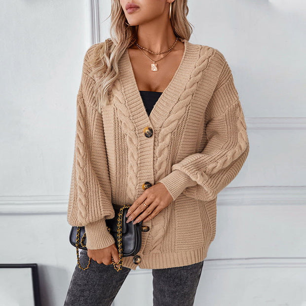 Vintage Single-breasted Sweater Coat - Jo-Bolt-Store