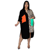 Women Plus Size Patchwork Dress - Jo-Bolt-Store