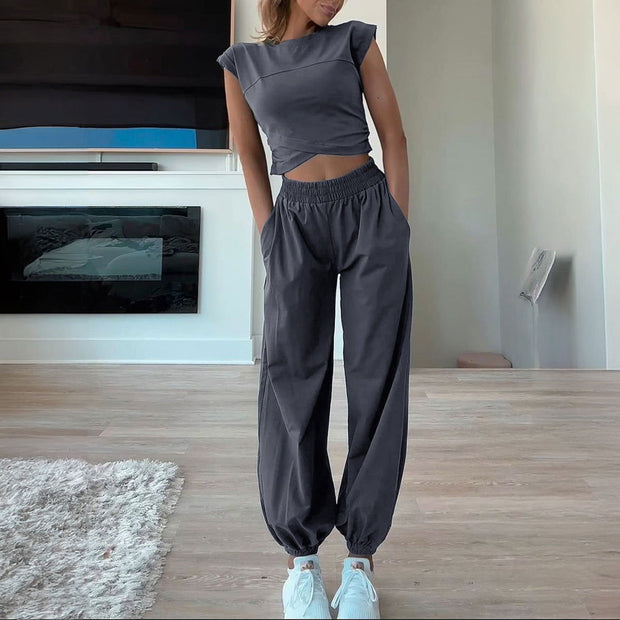 Women's Casual Slim Fit Vest Pants Suit - Jo-Bolt-Store